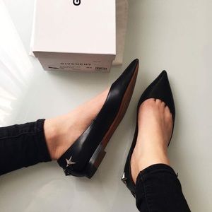 Givenchy star studded flats size 36